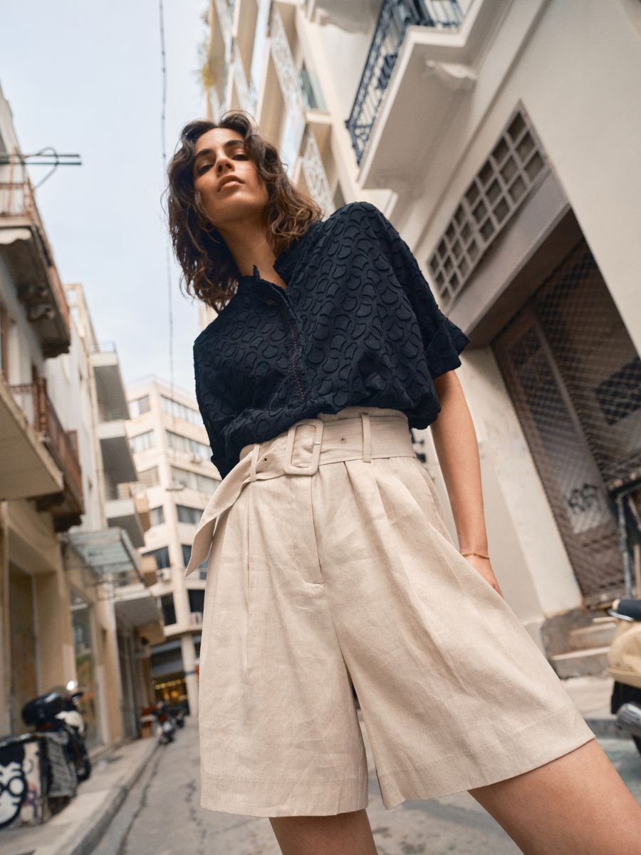 Toba Jacquard Voile Blouse 