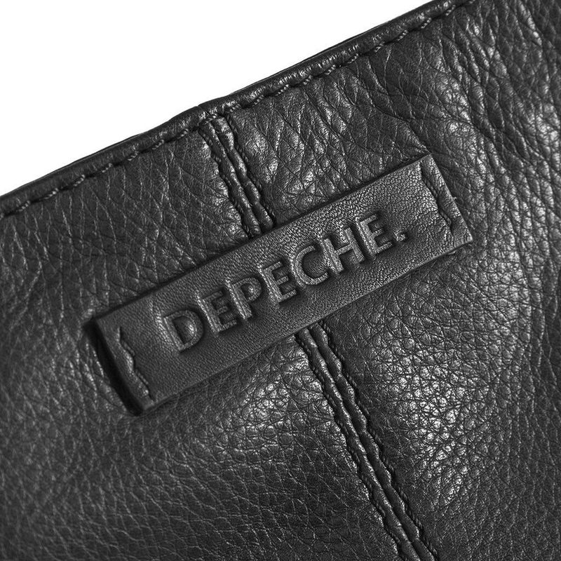 Skinn Clutch Med Gullspenne