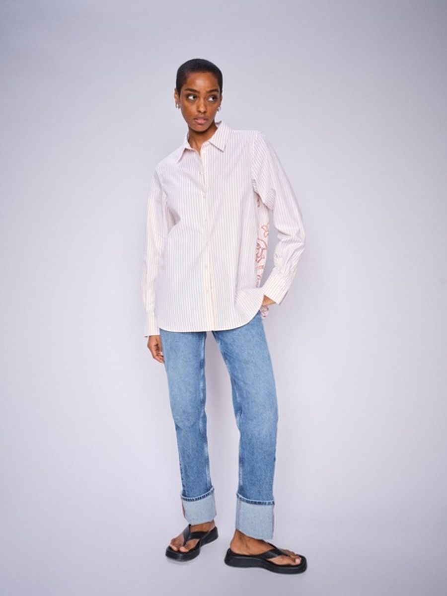 Elinda Leafy Stripe Shirt 